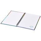 Wire-o A5 notebook hard cover, Paper, nylon, White, solid black