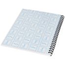 Desk-Mate® A4 notebook synthetic cover, Paper, polypropylene, White, solid black