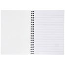 Desk-Mate® A4 notebook synthetic cover, Paper, polypropylene, White, solid black