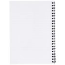 Desk-Mate® A5 notebook synthetic cover, Paper, polypropylene, White, solid black