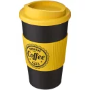 Cana de voiaj, Americano, 18SEP3105, 350 ml, 15.5x Ø9.5 cm, Polipropilena, Silicon, Galben