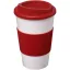 Cana de voiaj, Americano, 18SEP3106, 350 ml, 15.5x Ø9.5 cm, Polipropilena, Silicon, Rosu