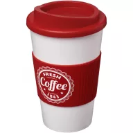   Cana de voiaj, Americano, 18SEP3106, 350 ml, 15.5x Ø9.5 cm, Polipropilena, Silicon, Rosu
