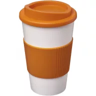   Cana de voiaj, Americano, 18SEP3107, 350 ml, 15.5x Ø9.5 cm, Polipropilena, Silicon, Portocaliu
