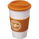 Cana de voiaj, Americano, 18SEP3107, 350 ml, 15.5x Ø9.5 cm, Polipropilena, Silicon, Portocaliu