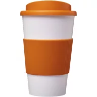   Cana de voiaj, Americano, 18SEP3107, 350 ml, 15.5x Ø9.5 cm, Polipropilena, Silicon, Portocaliu