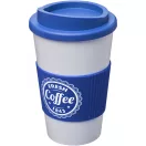 Cana de voiaj, Americano, 18SEP3108, 350 ml, 15.5x Ø9.5 cm, Polipropilena, Silicon, Albastru