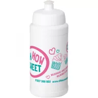   Sticla de apa sport, Baseline, 18SEP2987, 500 ml, 18.3x Ø7.2 cm, Plastic, Polipropilena, Alb