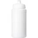 Sticla de apa sport, Baseline, 18SEP2987, 500 ml, 18.3x Ø7.2 cm, Plastic, Polipropilena, Alb