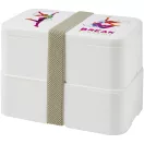 Caserola pranz, Miyo, 42FEB230142, 700 ml, 18x11x11.3 cm, Polipropilena, Alb