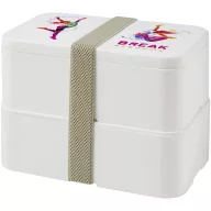   Caserola pranz, Miyo, 42FEB230142, 700 ml, 18x11x11.3 cm, Polipropilena, Alb