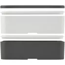 Caserola pranz, Miyo, 42FEB230145, 700 ml, 18x11x11.3 cm, Polipropilena, Gri