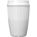 Cana de voiaj, Everestus, 2610E18466, 350 ml, 13x8.6 cm, Plastic, Polipropilena, Alb