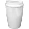 Cana de voiaj, Everestus, 2610E18469, 350 ml, 13x8.6 cm, Plastic, Polipropilena, Alb