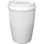 Cana de voiaj, Everestus, 2610E18469, 350 ml, 13x8.6 cm, Plastic, Polipropilena, Alb