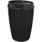 Cana de voiaj, Everestus, 2610E18472, 350 ml, 13x8.6 cm, Plastic, Polipropilena, Negru
