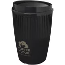 Cana de voiaj, Everestus, 2610E18472, 350 ml, 13x8.6 cm, Plastic, Polipropilena, Negru