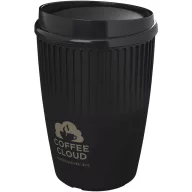   Cana de voiaj, Everestus, 2610E18472, 350 ml, 13x8.6 cm, Plastic, Polipropilena, Negru