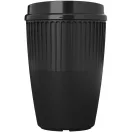 Cana de voiaj, Everestus, 2610E18472, 350 ml, 13x8.6 cm, Plastic, Polipropilena, Negru