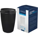 Cana de voiaj, Everestus, 2610E18472, 350 ml, 13x8.6 cm, Plastic, Polipropilena, Negru