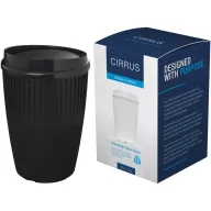   Cana de voiaj, Everestus, 2610E18472, 350 ml, 13x8.6 cm, Plastic, Polipropilena, Negru