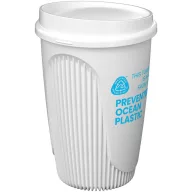   Cana de voiaj, Everestus, 2610E18455, 350 ml, 13.2x8.6 cm, Plastic, Polipropilena, Alb