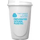 Cana de voiaj, Everestus, 2610E18455, 350 ml, 13.2x8.6 cm, Plastic, Polipropilena, Alb