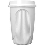   Cana de voiaj, Everestus, 2610E18455, 350 ml, 13.2x8.6 cm, Plastic, Polipropilena, Alb