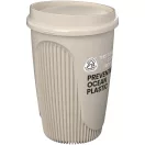 Cana de voiaj, Everestus, 2610E18456, 350 ml, 13.2x8.6 cm, Plastic, Polipropilena, Crem Bej Sandstone