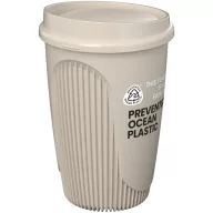   Cana de voiaj, Everestus, 2610E18456, 350 ml, 13.2x8.6 cm, Plastic, Polipropilena, Crem Bej Sandstone