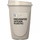 Cana de voiaj, Everestus, 2610E18456, 350 ml, 13.2x8.6 cm, Plastic, Polipropilena, Crem Bej Sandstone