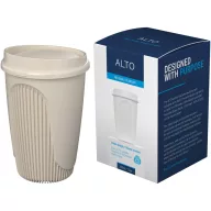   Cana de voiaj, Everestus, 2610E18456, 350 ml, 13.2x8.6 cm, Plastic, Polipropilena, Crem Bej Sandstone
