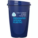 Cana de voiaj, Everestus, 2610E18457, 350 ml, 13.2x8.6 cm, Plastic, Polipropilena, Albastru