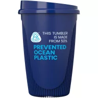   Cana de voiaj, Everestus, 2610E18457, 350 ml, 13.2x8.6 cm, Plastic, Polipropilena, Albastru