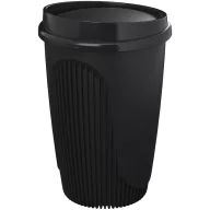   Cana de voiaj, Everestus, 2610E18458, 350 ml, 13.2x8.6 cm, Plastic, Polipropilena, Negru