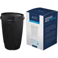   Cana de voiaj, Everestus, 2610E18458, 350 ml, 13.2x8.6 cm, Plastic, Polipropilena, Negru
