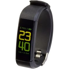   Smartwatch cu termometru, 2401E14930, Prixton by AleXer, 27.5x7x4 cm, ABS, Silicon, Negru