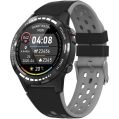   Smartwatch cu gps, 2401E14931, Prixton, 27.5x1.6x4.9 cm, Plastic, Piele, Negru