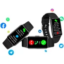 Smartwatch multisport cu gps, 2401E14921, Prixton, 42.8x1.23x2.5 cm, ABS, Negru