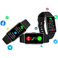   Smartwatch multisport cu gps, 2401E14921, Prixton, 42.8x1.23x2.5 cm, ABS, Negru