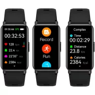   Smartwatch multisport cu gps, 2401E14921, Prixton, 42.8x1.23x2.5 cm, ABS, Negru