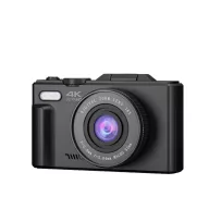   Camera digitala 4K, Prixton, 2610E17899, 11.4x5x6.9 cm, ABS, Sticla, Metal, Negru