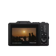   Camera digitala 4K, Prixton, 2610E17899, 11.4x5x6.9 cm, ABS, Sticla, Metal, Negru