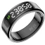 Inel smart touch, Prixton, 2610E17905, 2.39x0.79x2.39 cm, ABS, Negru