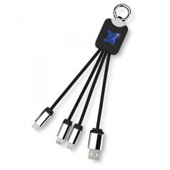   Cablu light-up, SCX, 18SEP2526, 14x2.5 cm, Cauciuc, Aluminiu, Plastic, Albastru