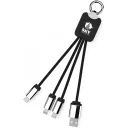 Cablu light-up, SCX, 18SEP2527, 14x2.5 cm, Cauciuc, Aluminiu, Plastic, Negru