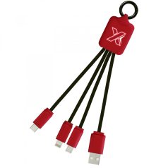  Cablu de incarcare, 2401E14961, SCX, 16x2.6 cm, PET, Metal, Cauciuc, Rosu mid