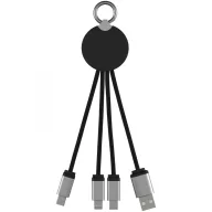   Cablu light-up, SCX, 18SEP2528, 14x2.5 cm, Cauciuc, Aluminiu, Plastic, Rosu