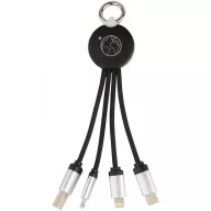   Cablu light-up, SCX, 18SEP2530, 14x2.5 cm, Cauciuc, Aluminiu, Plastic, Negru