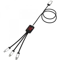  Cablu light-up, SCX, 18SEP2531, 100x3 cm, Cauciuc, Aluminiu, Plastic, Rosu